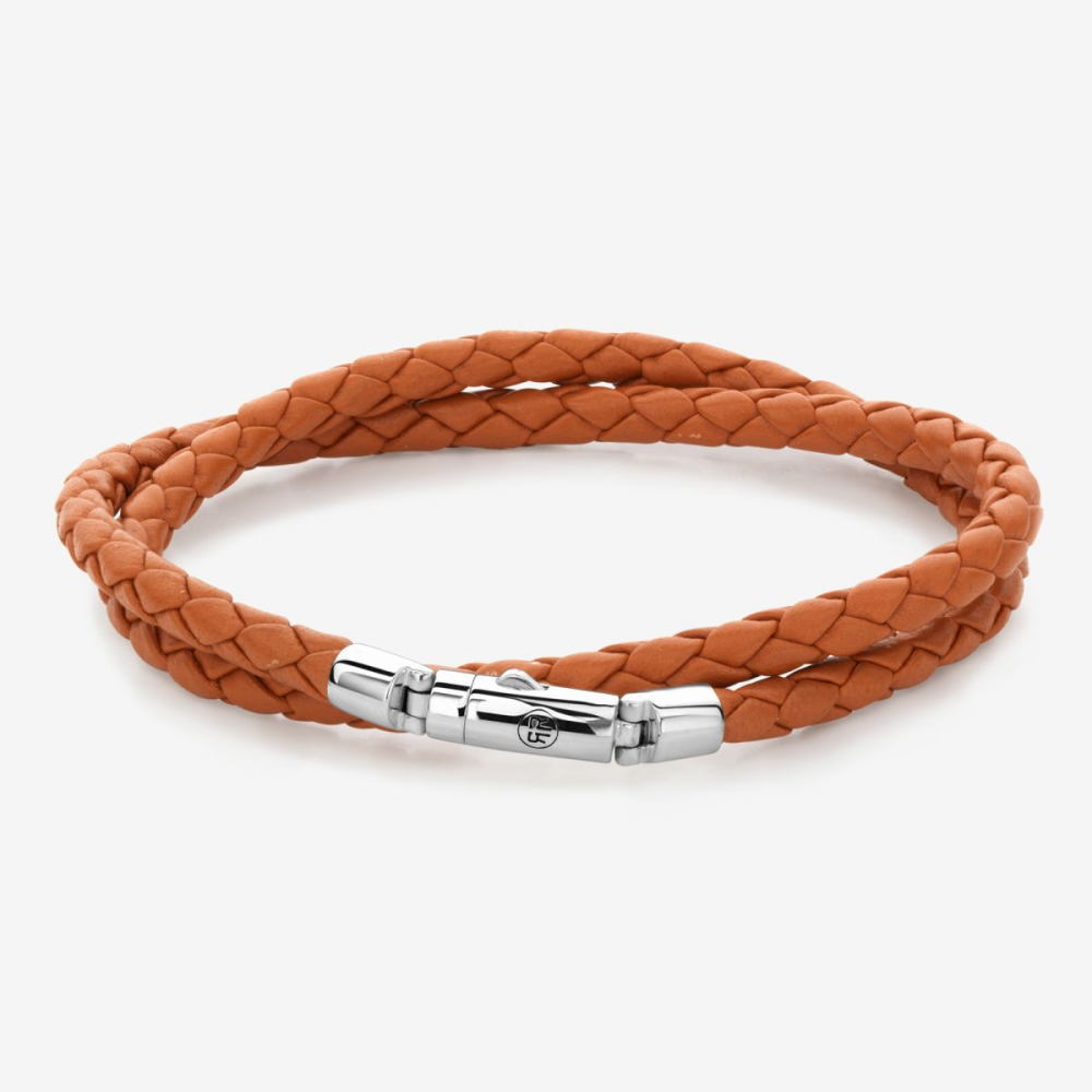 Absolutely Leather - Twisted Round Orange