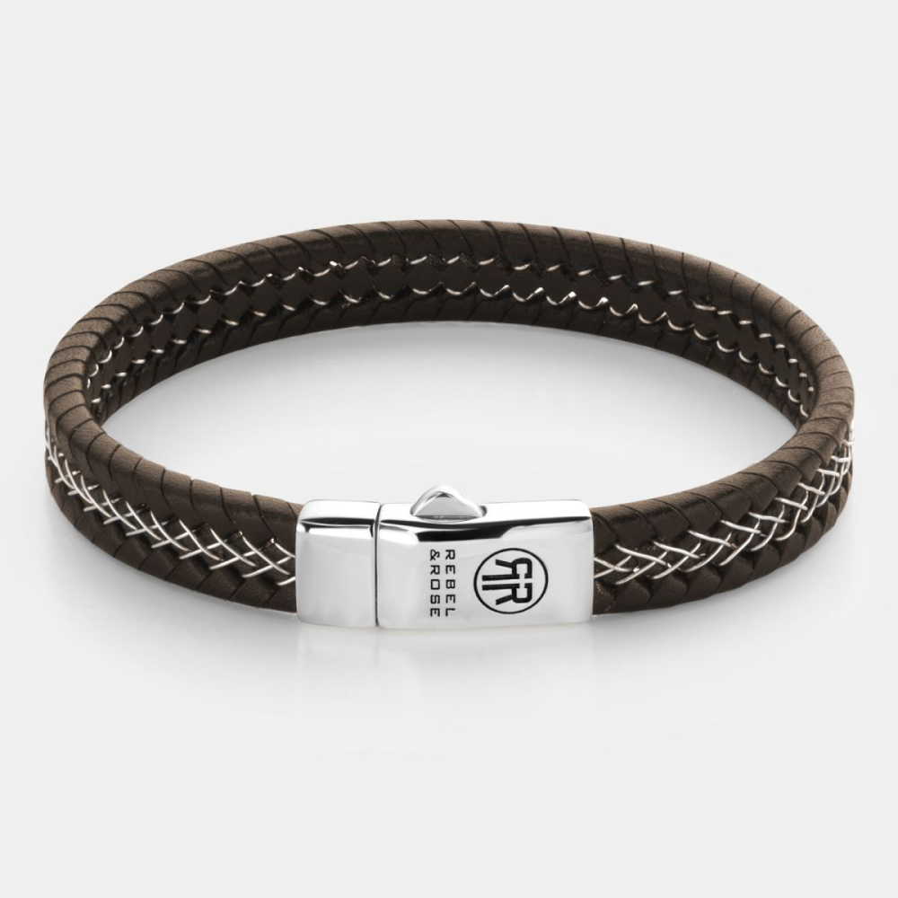 Absolutely Leather - Silver Wired Brown