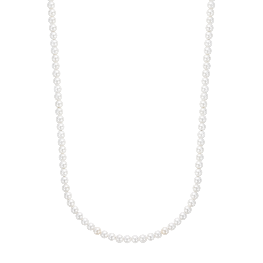 Necklaces - Necklace Pearl Gem 4mm