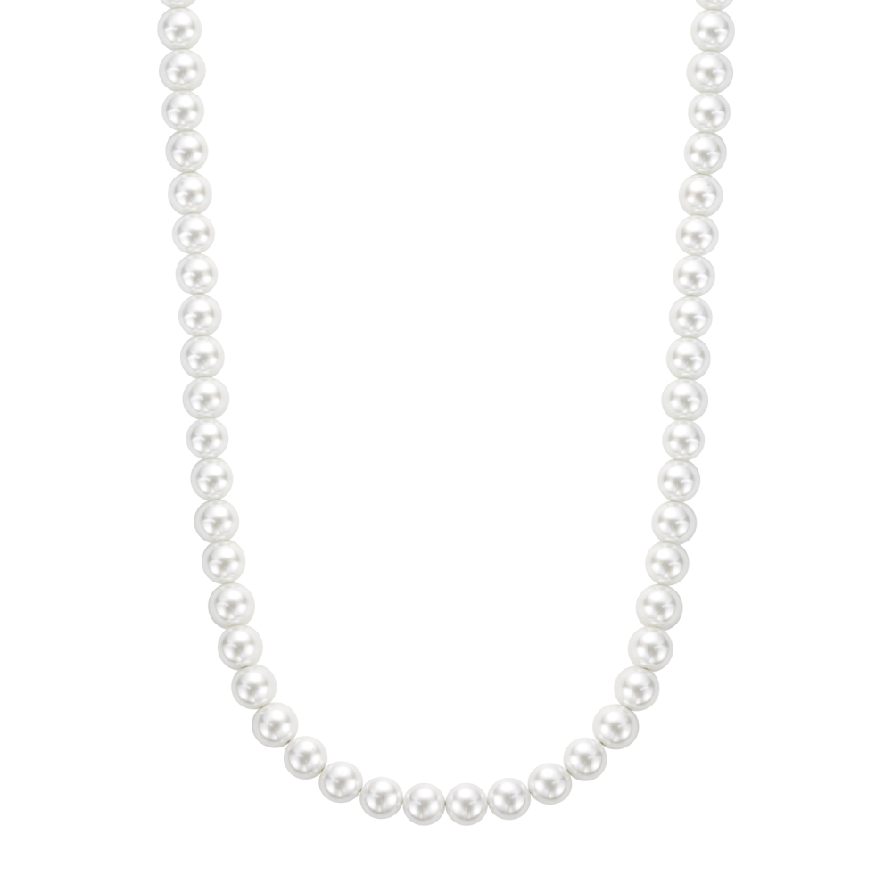 Necklaces - Necklace Pearl Gem 8mm