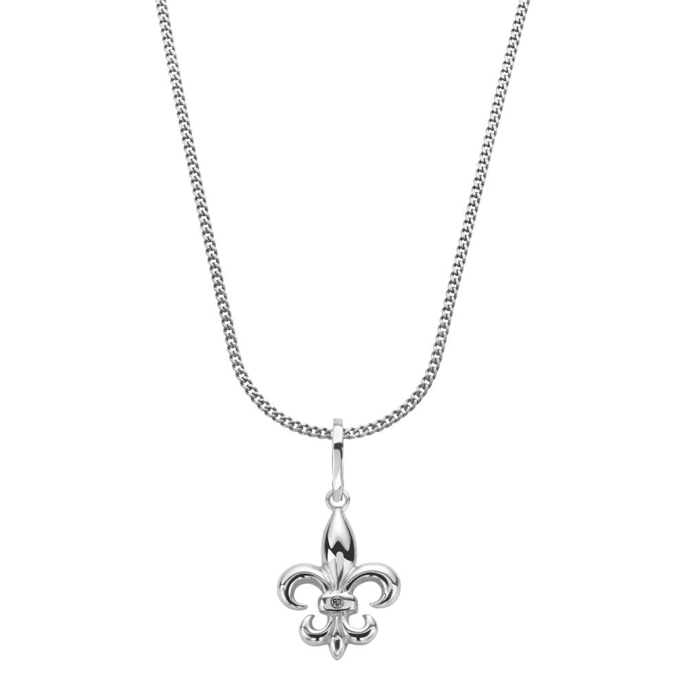 Necklace & Pendant - Necklace Chain Silver 925 - 3mm with Pendant Fleur de Lis