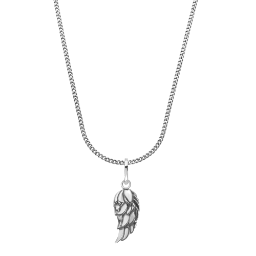 Necklace Chain Silver 925 - 3mm with Pendant Angels Wing