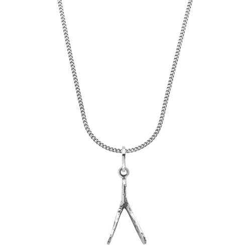 Necklace & Pendant - Necklace Chain Silver 925 - 3mm with Pendant Wish Me Luck Small