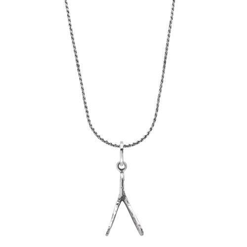 Necklace & Pendant - Necklace Rope Silver 925 - 3mm with Pendant Wish Me Luck Small